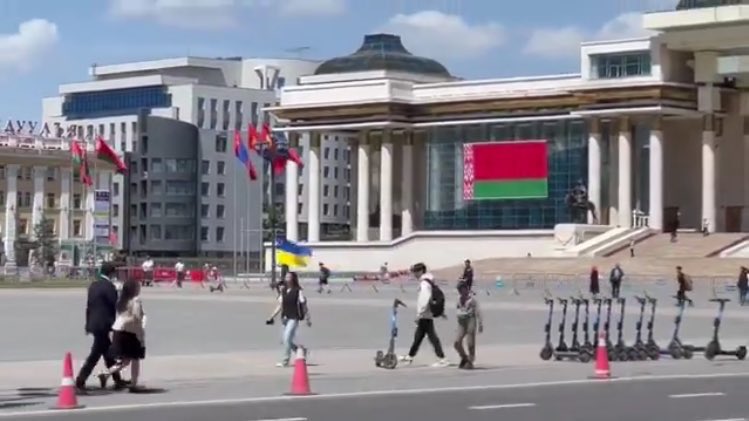 batengineer's tweet photo. State visit of Lukashenko. Sukhbaatar Square. June 3, 2024, noon https://t.co/nJ3NrgMmUL
