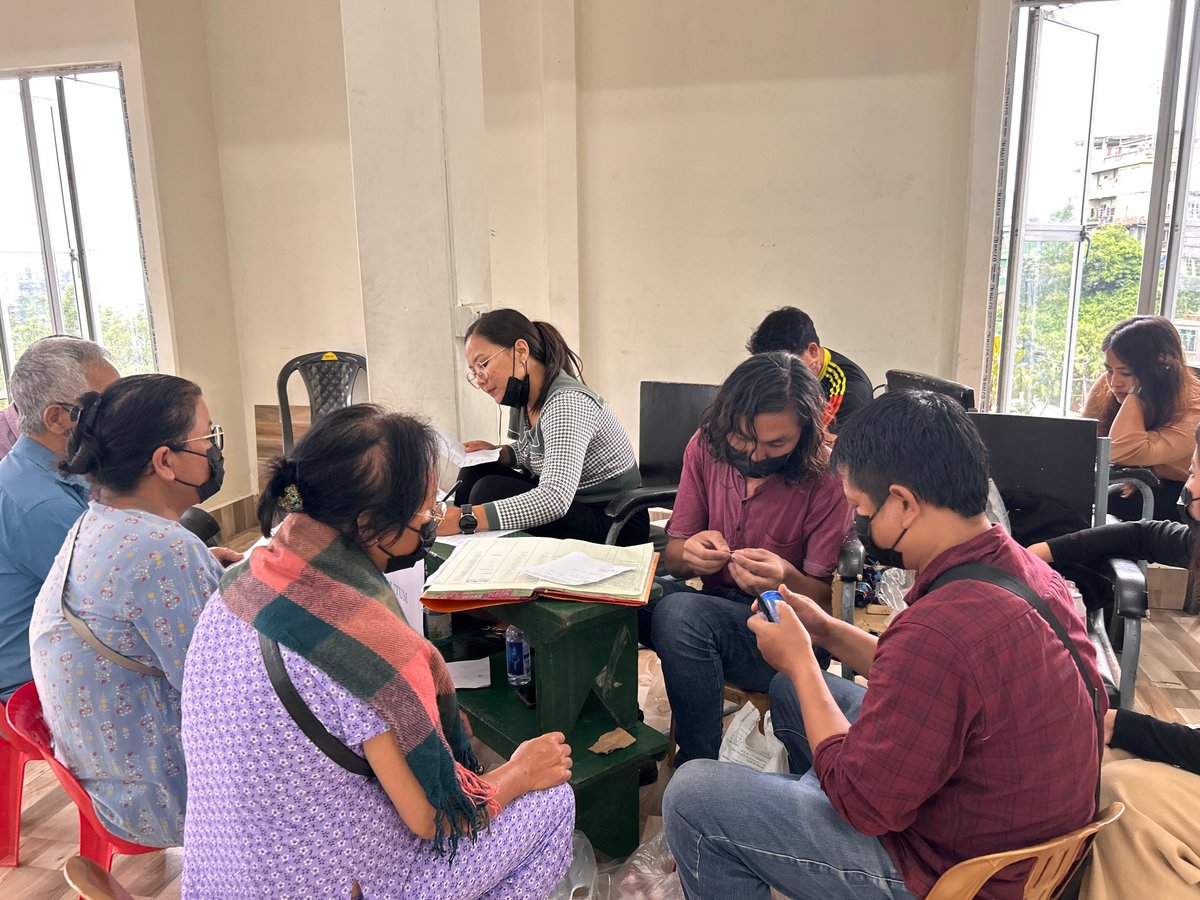 IBC_PF's tweet photo. 27 May: First community health camp was organized at #TuikualSouth local council area #Aizawl for 130 members’ TB screening with verbal 4s symptoms screening, #CoughAI and handheld X-ray. 80 participants were suggested for sputum collection. #TBEliminationAcceleratorProject https://t.co/iZexo6miak