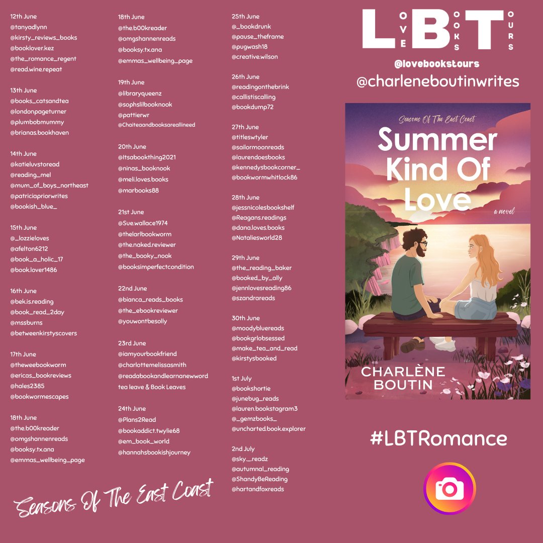 KellyALacey's tweet photo. Coming soon is the #Virtualbooktour for Summer Kind of Love by Charlene Boutin | Proudly organised by @LoveBooksTours 

https://t.co/sBoJlXx4bv via @KellyALacey https://t.co/GCfKe0xkTE