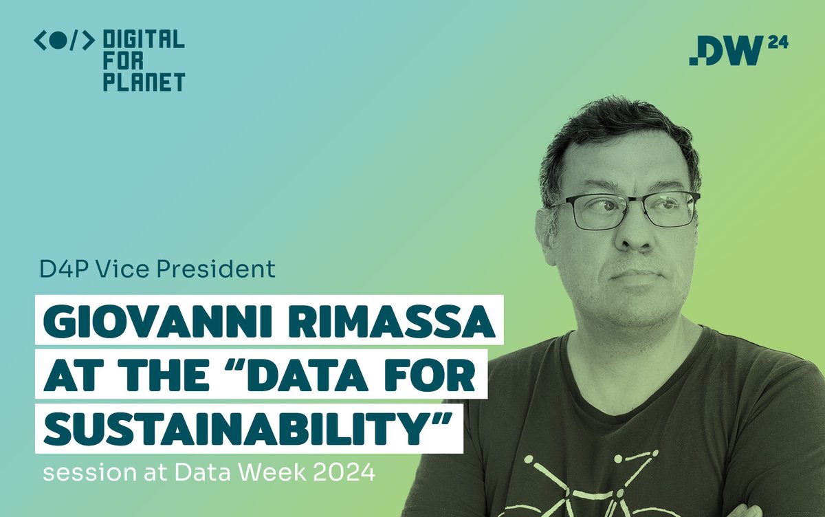 Digital for Planet | D4P (@digital4planet) on Twitter photo 🚀 Exciting news!
Digital for Planet Vice-President Giovanni Rimassa is joining #DataWeek24 speaking at the “Data for Sustainability” session 📈🌱
👉 Learn more about the session: data-week.eu/session/data-f…
<a href="/BDVA_eu/">Big Data Value Association</a> 🚀 Exciting news!
Digital for Planet Vice-President Giovanni Rimassa is joining #DataWeek24 speaking at the “Data for Sustainability” session 📈🌱
👉 Learn more about the session: data-week.eu/session/data-f…
<a href="/BDVA_eu/">Big Data Value Association</a>