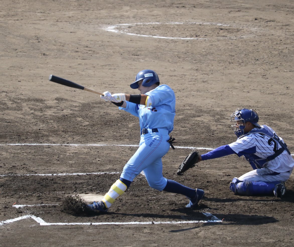 DaigasSports's tweet photo. 【都市対抗予選】
6/3（月）　対　ニチダイ戦

山川同点タイムリー！
吉澤勝ち越しタイムリー！
花本3試合連続ホームラン！
先発の本間好投！
宮本好リリーフ！
13-5で勝利しました
応援ありがとうございました

次回試合予定
6/5（水）10:00 VS 日本新薬
わかさスタジアム京都 https://t.co/rzUt0lstfq