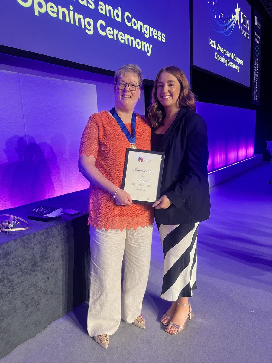 IndSectorNI's tweet photo. #Congratulations to @ConnieMitc55743 Network #Lead of the @RCN_NI @IndSectorNI #Nurse Managers #Network who received a #prestigious award of #merit at @theRCN #Congress2024 🤩

#Thankyou for all your work within the #independent sector, you are a fantastic nurse advocate✨ https://t.co/qu7jBYu607