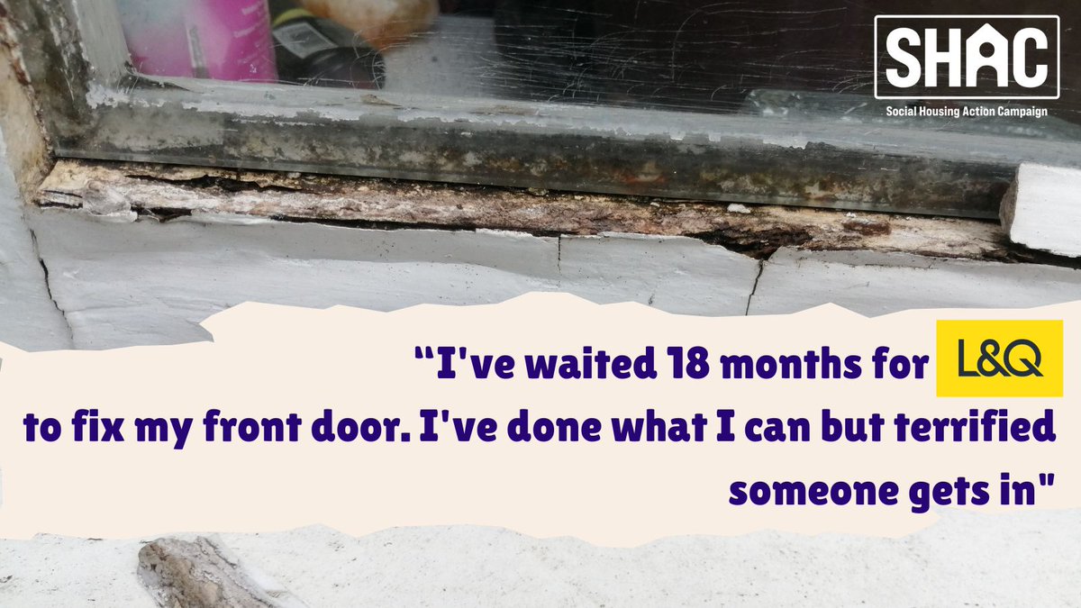 Disrepairs still mean despair for far too many tenants and residents. And it's not just at <a href="/LQHomesMatter/">L&Q</a>, but all these huge housing associations with £ millions sitting in the bank.

We say: Time for <a href="/UKLabour/">The Labour Party</a>, <a href="/TheGreenParty/">The Green Party</a>, <a href="/LibDems/">Liberal Democrats</a> election candidates to pledge to fix it.