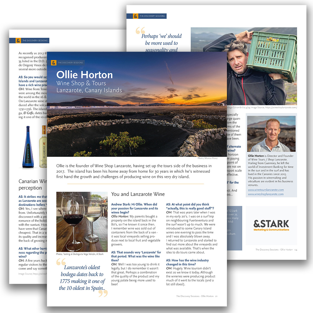 Starkenstein's tweet photo. Great to talk with Ollie Horton from @winetourslanz about tradition, perception, wine and Lanzarote. https://t.co/mvDG9Chx8Q
#DrinksMarketing #Wine #Lanzarote #CanaryIslands #Marketing https://t.co/5ldjhG1pd0