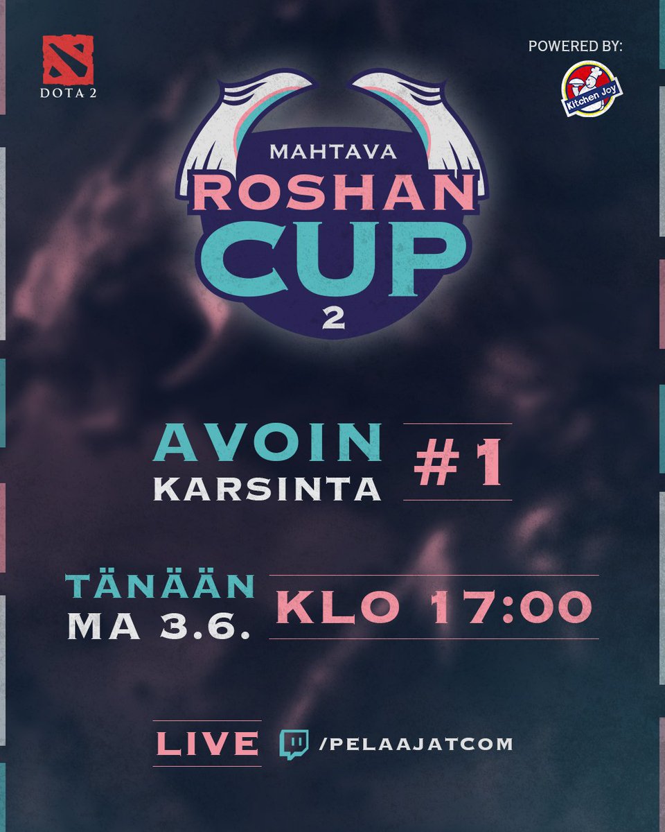 Mahtava Roshan Cup 2 starttaa tänään avoimilla karsinnoilla💥 Tulkaa seuraamaan Olvarin ja PT:n yhteistyötä kovimman MOBA-pelin selostamossa, viihdettä irtoaa varmasti koko rahalla (ilmaistahan tää on)

⏰ 17.00
🎙️ <a href="/ArttuHamalainen/">Kreivi Nicolaus Ludwig von Tsintsendorff</a> &amp; <a href="/NotAHax/">Benjamin Läärä</a>
📺  twitch.tv/pelaajatcom