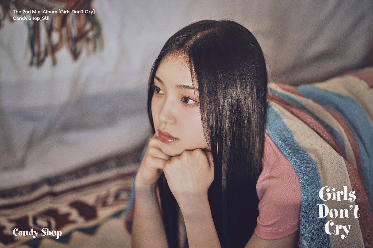 BRAVE_CandyShop's tweet photo. Candy Shop(캔디샵) the 2nd Mini Album
[𝐆𝐢𝐫𝐥𝐬 𝐃𝐨𝐧'𝐭 𝐂𝐫𝐲]

𝘐𝘔𝘈𝘎𝘌 𝘛𝘌𝘈𝘚𝘌𝘙 ���𝙖𝙘𝙖𝙩𝙞𝙤𝙣 𝙫𝙚𝙧.
#수이 #SUI

2024.06.12. 6PM (KST)

#CandyShop #캔디샵 #Girls_Dont_Cry #Dont_Cry 
#20240612_6PM https://t.co/EcbhHC3bRb