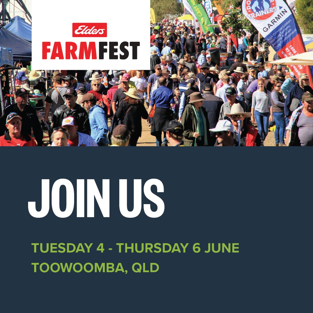 Come and say g'day at Farmfest. Keen to chat all things PA - Variable Rate, Soil Health, Farm Mapping and Independent Carbon Baselining. We are also giving away a Digital Farm Map and Whiteboard. I am on the <a href="/EldersLimited/">Elders</a> site - H26-28 so you can't miss me! <a href="/AgPrecision/">Precision Ag</a>