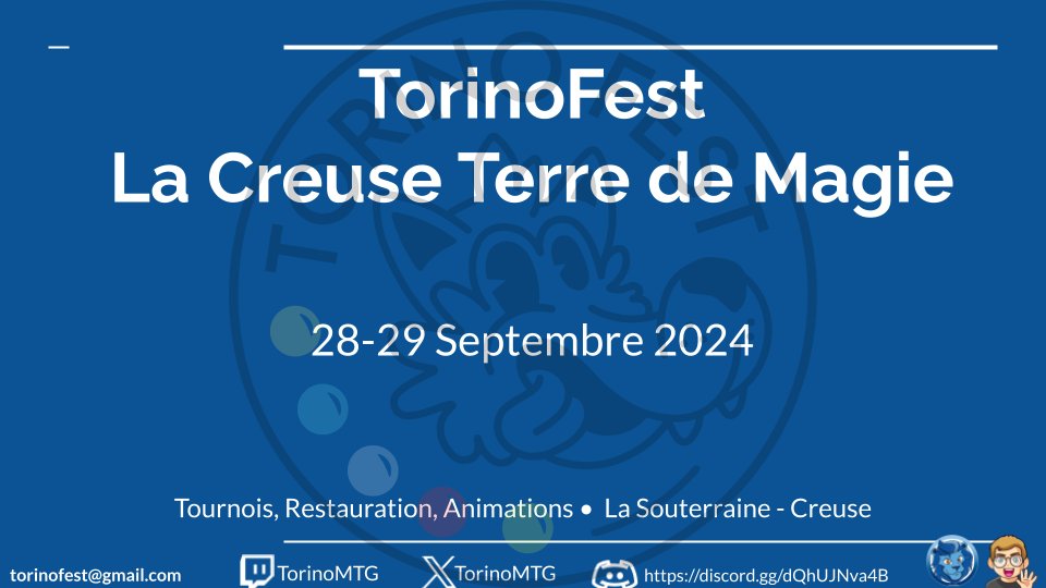 TorinoMTG's tweet photo. 🥳Les infos du #TorinoFest sont là et les inscriptions sont ouvertes.  

Venez passer un weekend entre copains, le gathering mis au centre de l'événement.

Du limité tout le weekend, une zone libre ou vous pourrez jouer en cube ou EDH.

De la restauration 🍻🍔 et des animations ! https://t.co/9Z3XLpHAI2