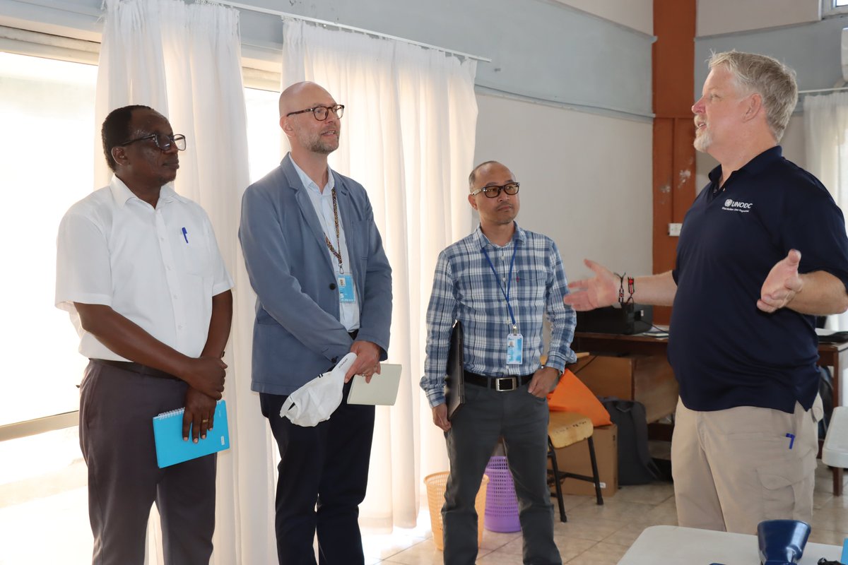 BandariMA's tweet photo. In a significant move to bolster maritime security training, BMA CEO, Dr. Eric Katana, welcomed representatives from UNODC to his office. The delegation, comprising UNODC Auditors Paolo Ferrari and Francis Alnario, paid a courtesy call to discuss ongoing and future collaborations https://t.co/vGhN73nFcm