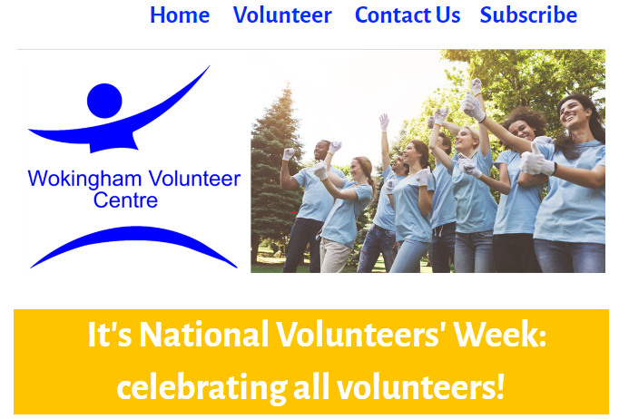Celebrating all the wonderful volunteers across Wokingham Borough! In National Volunteers Week we would like to thank all volunteers who give their time to help others. See our newsletter to find more opportunities to get involved! ow.ly/TzTL50S6w1i #VolunteersWeek