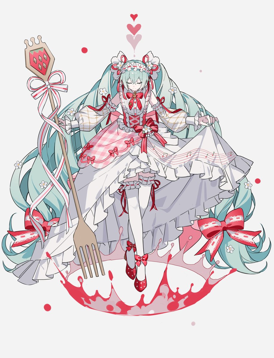 hakusetu_326's tweet photo. #初音ミク 
🍓🍓🍓 https://t.co/qr6iFPuZ8B