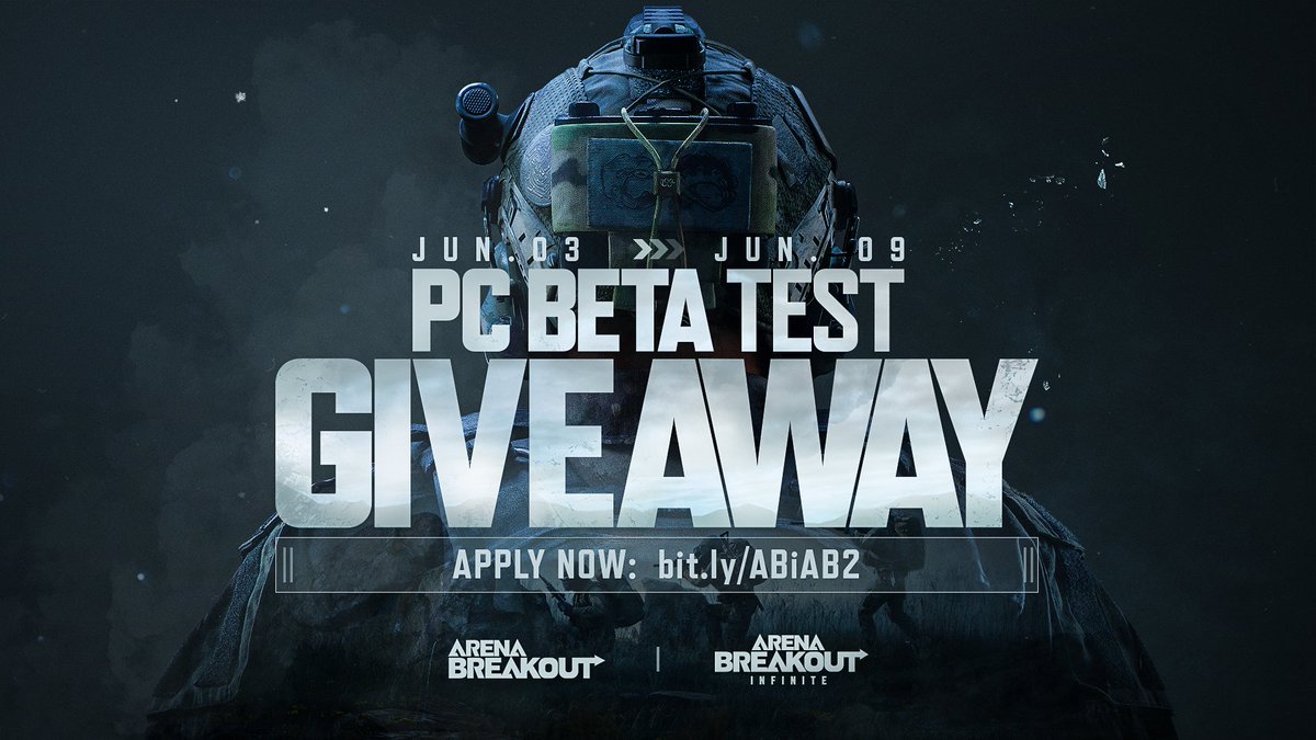 Arena__Breakout's tweet photo. 100 MORE INVITES FOR PC BETA TEST GIVEAWAY

We truly appreciate all your great support for #ArenaBreakout. To thank you for your passion, we're adding 100 more invites! Also, please check the comment below to see if you were invited in the last round.

Operators, we're still testing #ArenaBreakoutInfinite and we need YOUR feedback! That's right - players like you who are familiar with #ArenaBreakout inside and out. With limited testing spots available, we need to set a few requirements.

Event Duration: June 3rd - June 9th

How to Join:
During the event, drop your mobile version game ID and PC game registration email over at https://t.co/pIyufaxzsp. We'll pick 50 random new players and 50 veteran players (100 in total) who meet the requirements to get #ABI beta test.

Requirements:
- New Players: Get your character up to level 5 or higher during the event.
- Veteran Players: Play more than 1 matchmaking game in any mode during the event.

Enjoy the ride, and welcome to Kamona!