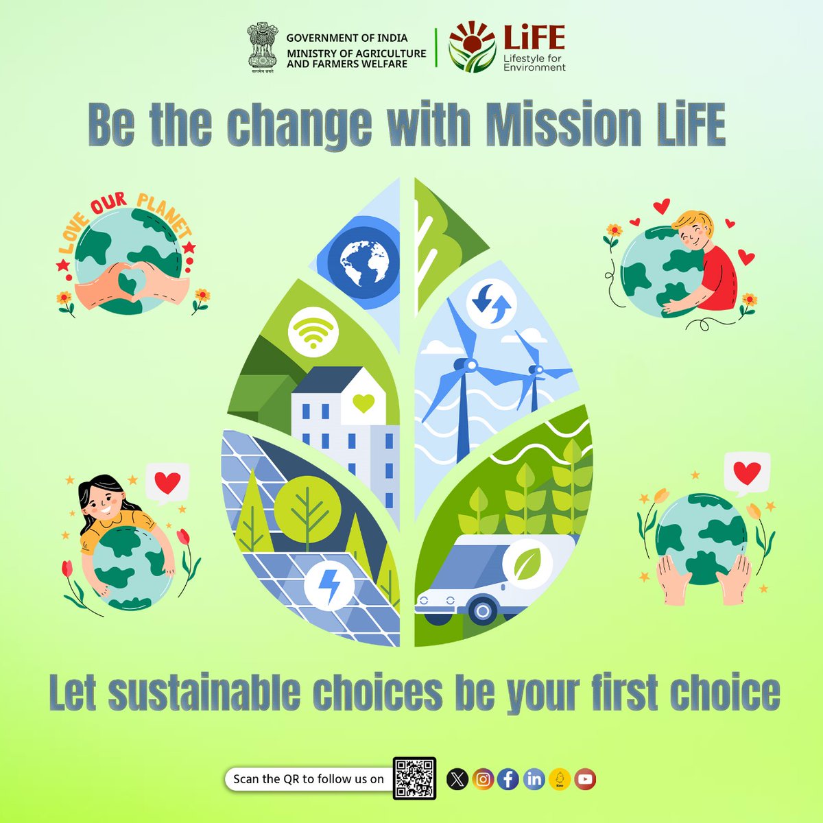 Opt for sustainable choices like reusable bags & eco-friendly products to reduce environmental impact by being the change with Mission LiFE.

#agrigoi #MissionLiFE #climateaction #sustainableliving #saveplanet #environment #climatechange