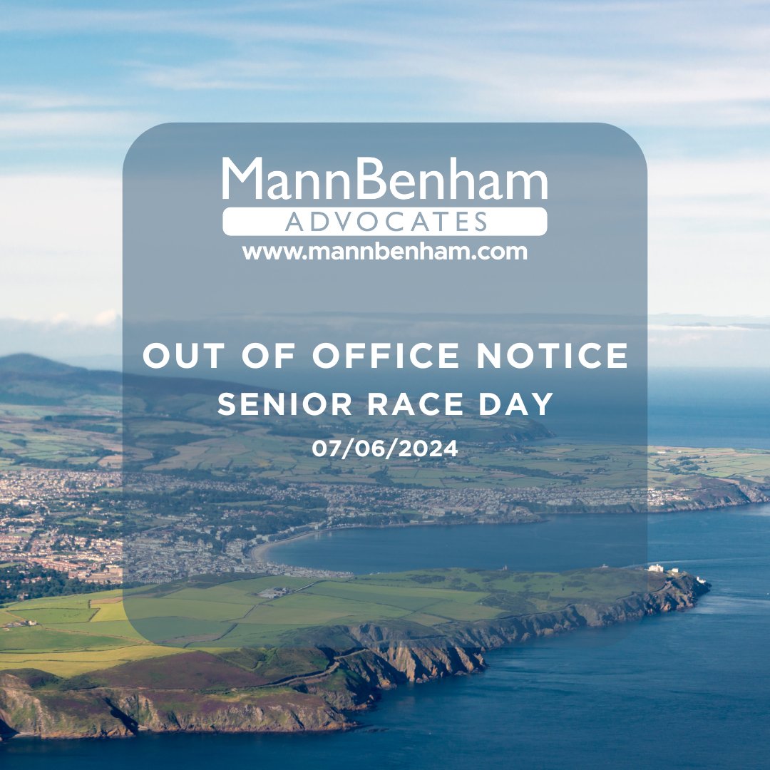 MannBenham's tweet photo. Due to Senior Race Day, our office will be closed this Friday. We regret any inconvenience this may cause. 🏍️🏁

For urgent matters, please contact us immediately.
☎️ 01624 639350
✉️ hello@mannbenham.com

#MannBenham #IOM. https://t.co/YctbpmB9SR