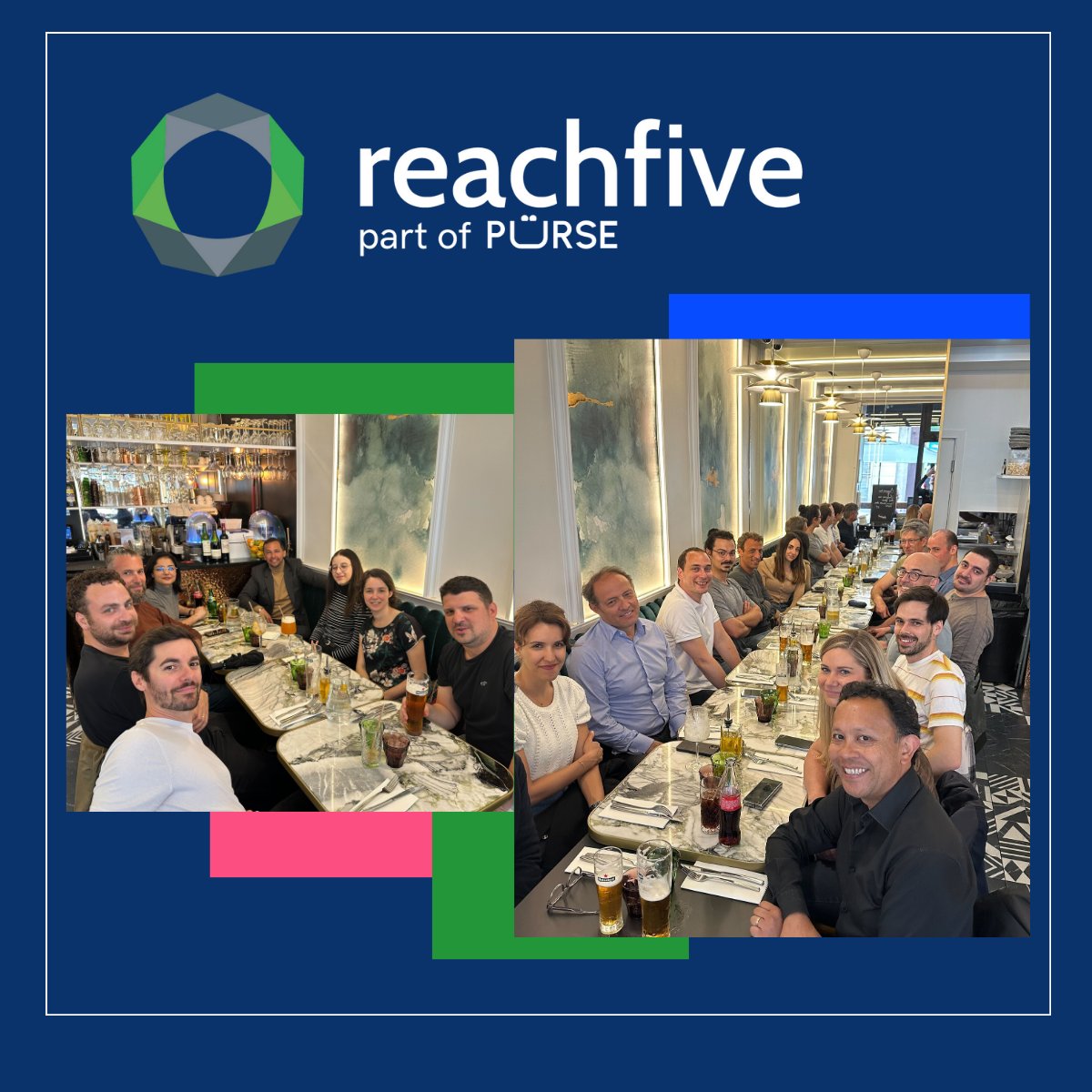 Journée d'équipe #ReachFive réussie ! Notre seul défi a été de trouver un #bonrestaurant à Paris capable de nous accueillir tous 😀Si vous avez des suggestions, nous sommes preneurs pour notre prochaine sortie ! #teamspirit #cybersecurity #CIAM