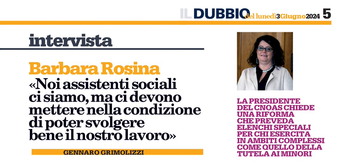 CnoasNazionale's tweet photo. Su @ildubbionews ripieghiamo qual è il nostro importante ruolo a chi per ignoranza o pregiudizio fa la domanda "dov'erano gli #assistentisociali?".
@CnoasNazionale  @Ba__Rose https://t.co/g7A8YOblfR