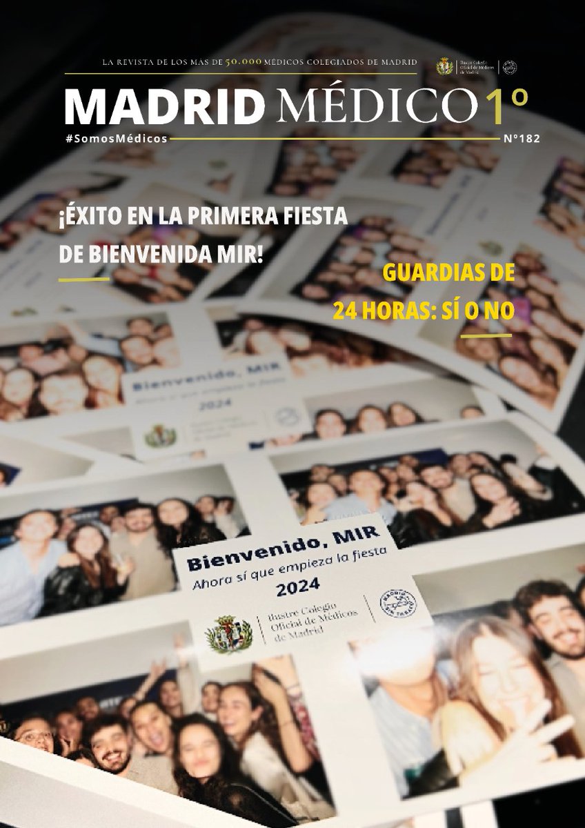 🟡 Ya esta aquí el número de JUNIO de #MadridMédico1º: visión contrapuesta de las guardias de 24h., anécdota de un forense en el 11M, asistente virtual basado en #IA...

👀📖 ¿Listo para leerlo?:  acortar.link/Gwg3af
✅ ¿Quieres aportar? Escríbenos: comunicacion@icomem.es