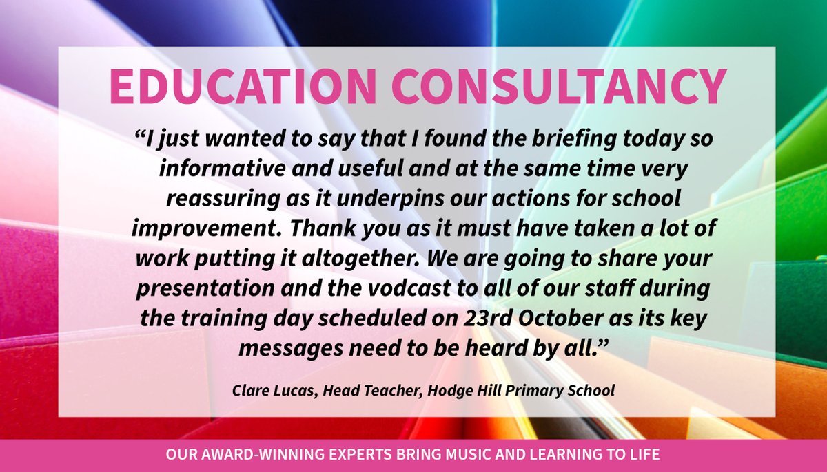 SFE_Tweets's tweet image. #EducationConsultancy 💡

We love hearing from those who have attended our training, and were thrilled to receive such a glowing review from Clare Lucus, Head Teacher at Hodge Hill Primary School 🌟

Find out more via our 2024/25 Prospectus 👉 tinyurl.com/mufybt7h