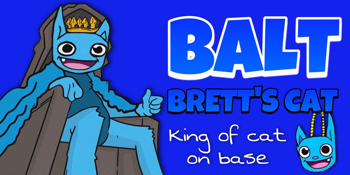 Aped some $BALT <a href="/Balt_on_base/">BALT</a> 🚀

King of cat on base 👑🔵￼

TG : t.me/BALT_on_base

CA : 0xc9b6eF062Fab19D3F1eABc36b1f2E852AF1Acd18
