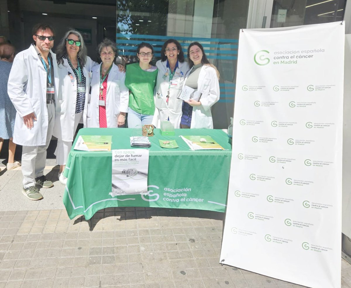 Fundación Jiménez Díaz (@hospital_fjd) on Twitter photo El pasado viernes celebramos el #DíaMundialSinTabaco en nuestro hospital junto con la <a href="/ContraCancerMAD/">Asociación Española Contra el Cáncer en Madrid</a> con una mesa informativa en la que explicamos los efectos perjudiciales que tiene el tabaquismo en la salud El pasado viernes celebramos el #DíaMundialSinTabaco en nuestro hospital junto con la <a href="/ContraCancerMAD/">Asociación Española Contra el Cáncer en Madrid</a> con una mesa informativa en la que explicamos los efectos perjudiciales que tiene el tabaquismo en la salud