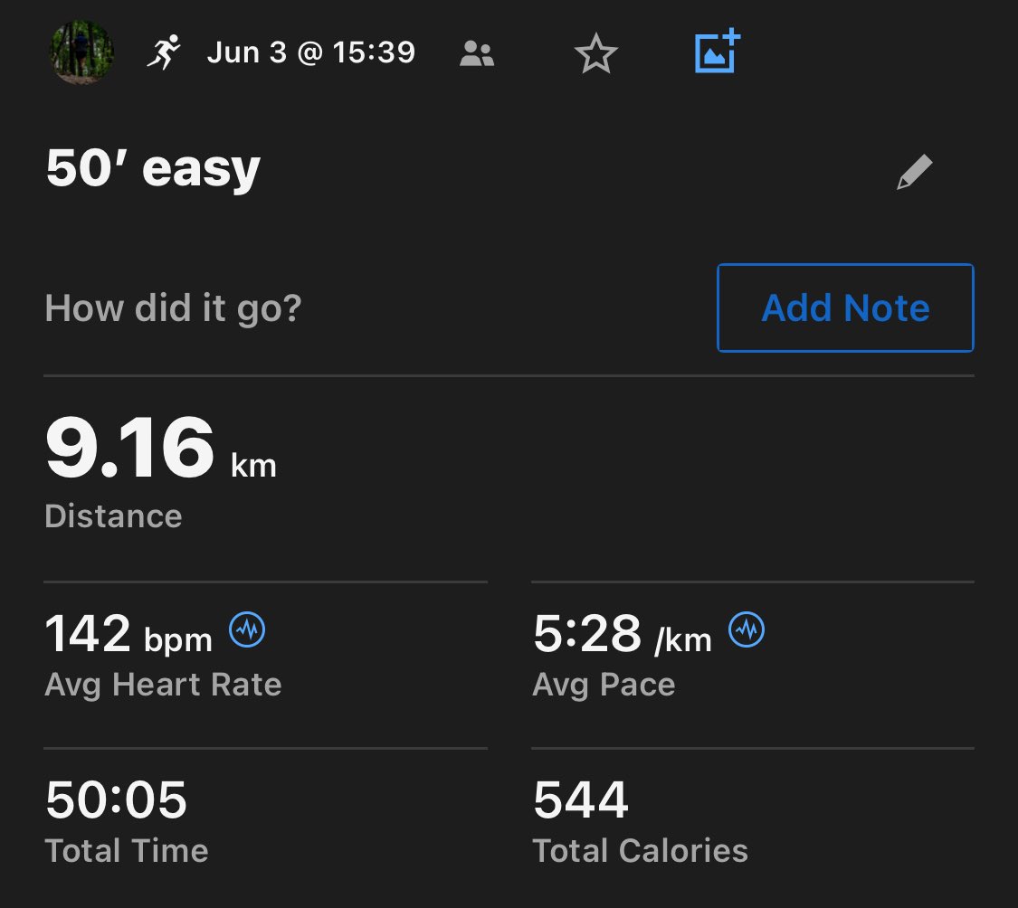 m0zzu_RotD's tweet image. Jun-3
Workout: 50‘ easy
Surface: Grass
Shoes: #ghost13 #brooks
Today: 9.16 km
7 days: 46.2 km
30 days: 330.7 km

河川敷の野球場、意外といい芝。