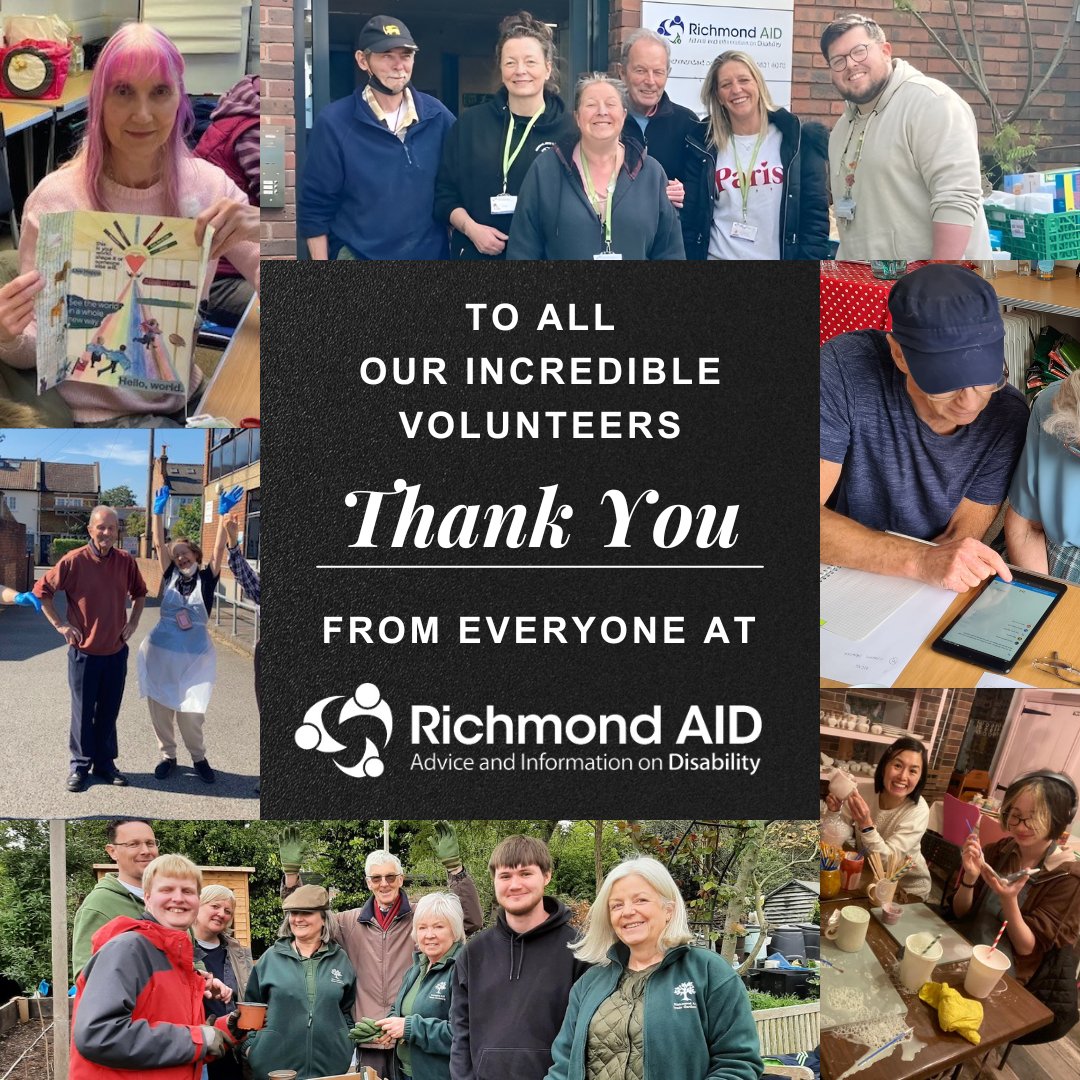To celebrate 🎉 #VolunteersWeek we want to say a huge ‘THANK YOU’🙏to all our wonderful volunteers! Their time, support, dedication & kindness is so much appreciated by us & all our clients!

#volunteers #support #richmondaid #ThankYouVolunteers