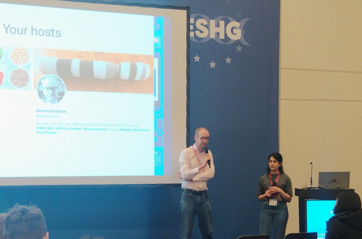 aleenamolbio's tweet image. Wonderful audience who made the @eshgsociety Social Media workshop super fun for @JamesFasham and I with some iconic tweets
#eshg2024 #scicomms