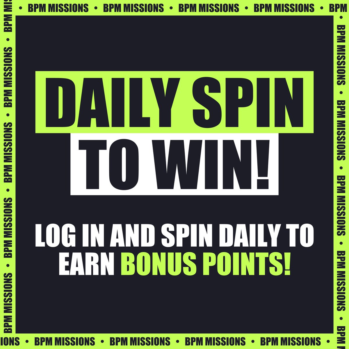 MissionBPM's tweet image. What’s that? 👀

You can sign up to our Missions platform and win up to 3,000 points just by playing the “Spin To Win” wheel? 😮‍💨

All Mission Points will = $LIVE token on #Solana 

What are you waiting for? 

#airdrop #airdropsummer