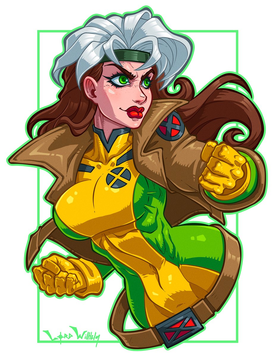 Guillermo Cartay / COMMISSIONS OPEN (@lordwilhelm) on Twitter photo Rogue! from the X-Men :) Rogue! from the X-Men :)