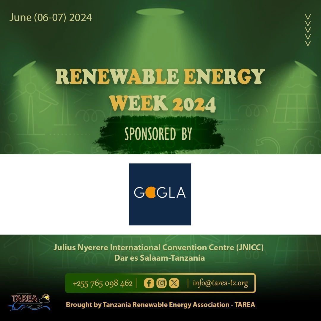 GOGLAssociation's tweet photo. Join #GOGLA at Renewable Energy Week 2024 to explore its role in Tanzania's future. 

Discover how it impacts productive sectors and see transformative distribution technologies for energy distribution in action.

Register: 👉
https://t.co/iPz6JSDm1N https://t.co/A4dz3CuQeN
