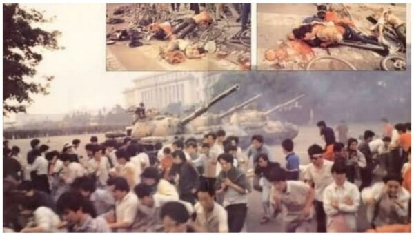 __Inty__'s tweet photo. 被中国军队屠杀的大量天安门8964中国人的尸体