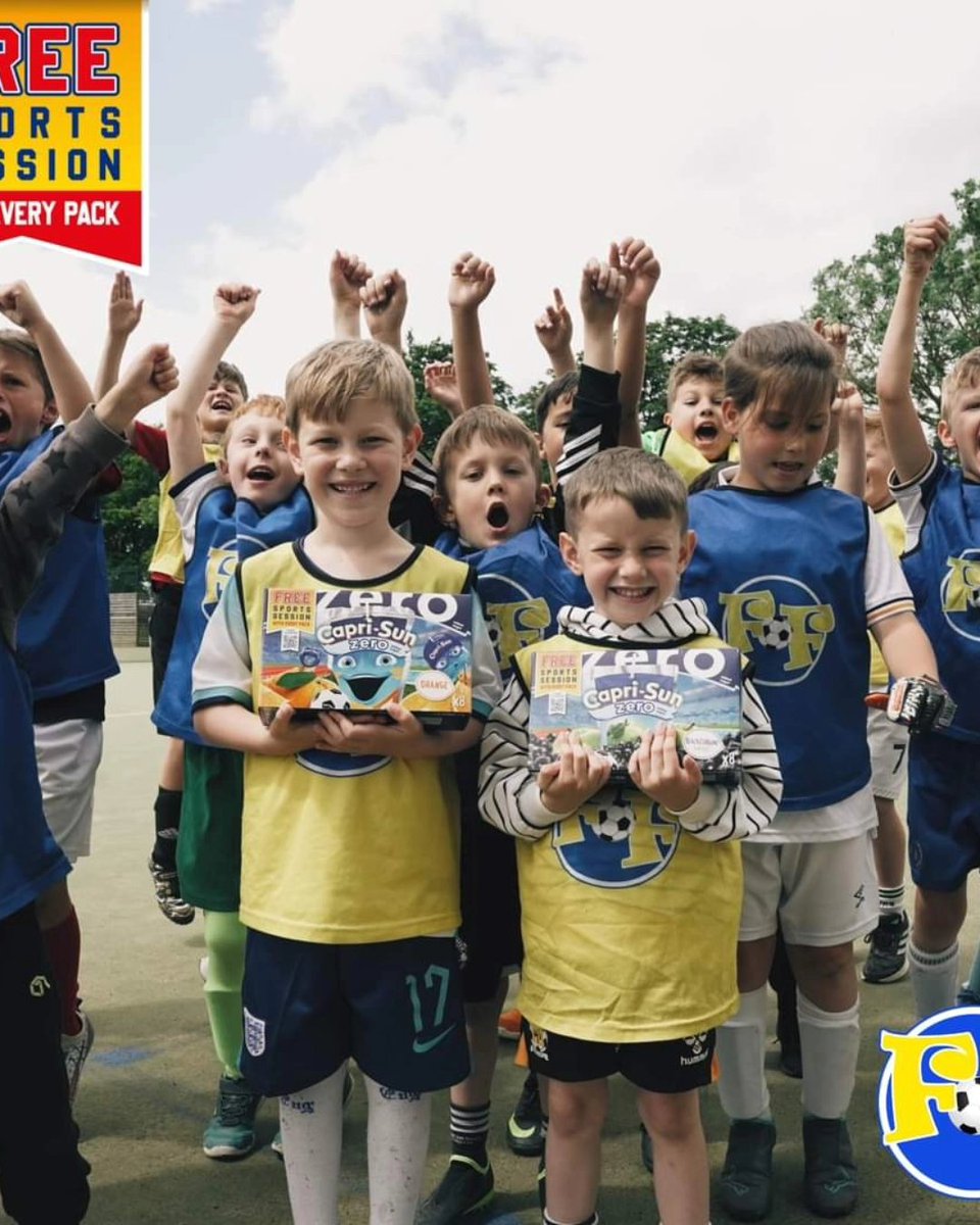 ☀ A SUMMER SPORT! We are delighted to be a part of Capri-Sun’s free sport for children campaign.

At the Football Fun Factory, we offer a 3 week free trial on our weekly football programmes, so being able to reach even more children through this campaign is incredibly exciting