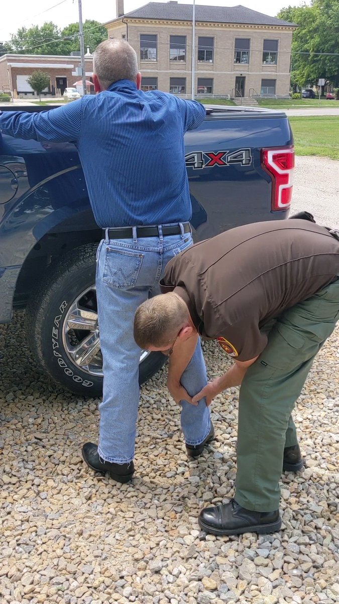 Hope he doesn't find the ankle holster...