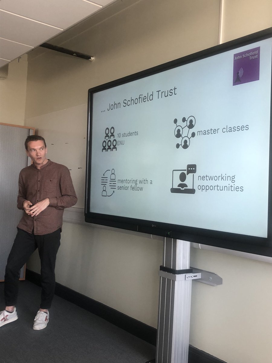 Our @CeoSchofield is at @EdinburghNapier today speaking about @JSchofieldTrust and hearing from @jsmithmaillet about his amazing mentoring journey with @RichPreston The trust works with 11 universities across the UK and Ireland to support students as they enter the industry