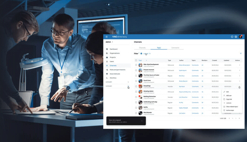 vncbiz's tweet photo. #VNCdirectory offers one central place to manage all #VNClagoon products you are subscribed to! Combined with Single Sign On (#SSO)  &amp; streamlined #userManagement, VNCdirectory is a powerful tool to  organize your collaboration &amp; #communicationSoftware. https://t.co/yFCprLsIRg https://t.co/mxZQZXZJZy
