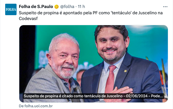 O governo Lula sempre esteve nas páginas policiais. Atualmente, na era do negacionismo da corrupção, não é diferente. Só que ninguém mais é demitido, ninguém acha estranho, ninguém se escandaliza.