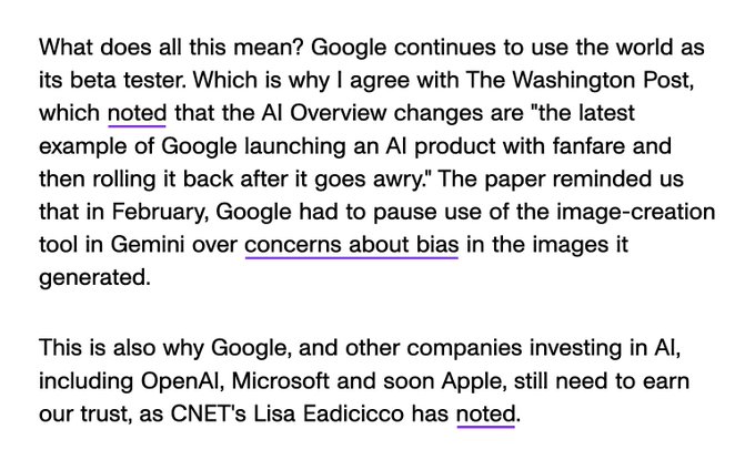 Google's AI Overviews Fail at Fact-Finding but Excel at Entertaining, and Other AI News https://t.co/QOWMXX3FPE