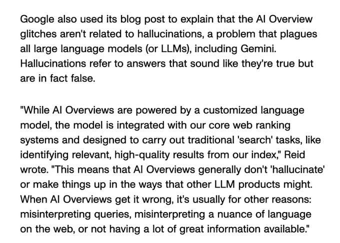 Google's AI Overviews Fail at Fact-Finding but Excel at Entertaining, and Other AI News https://t.co/QOWMXX3FPE