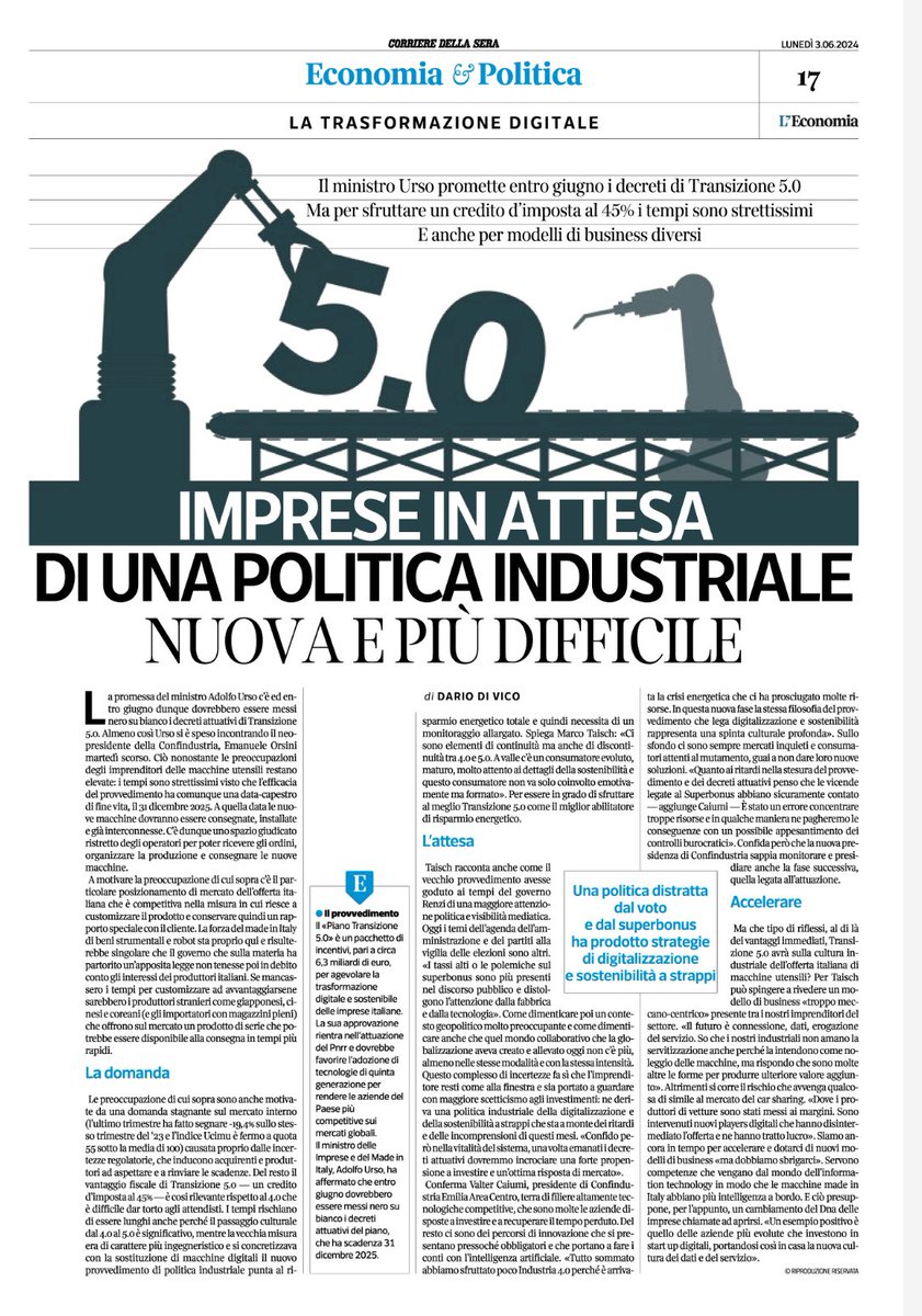 Qualche riflessione su Transizione 5.0, i ritardi e la natura del provvedimento