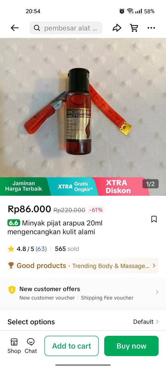 aribaba's tweet image. Minyak pijat Arapua. Mengencangkan kulit secara alami. Pertanyaannya: kulit sebelah mana? Ada yang tau?
🔽
vt.tokopedia.com/t/ZSYrqXyJp/

#pengencang #kulit