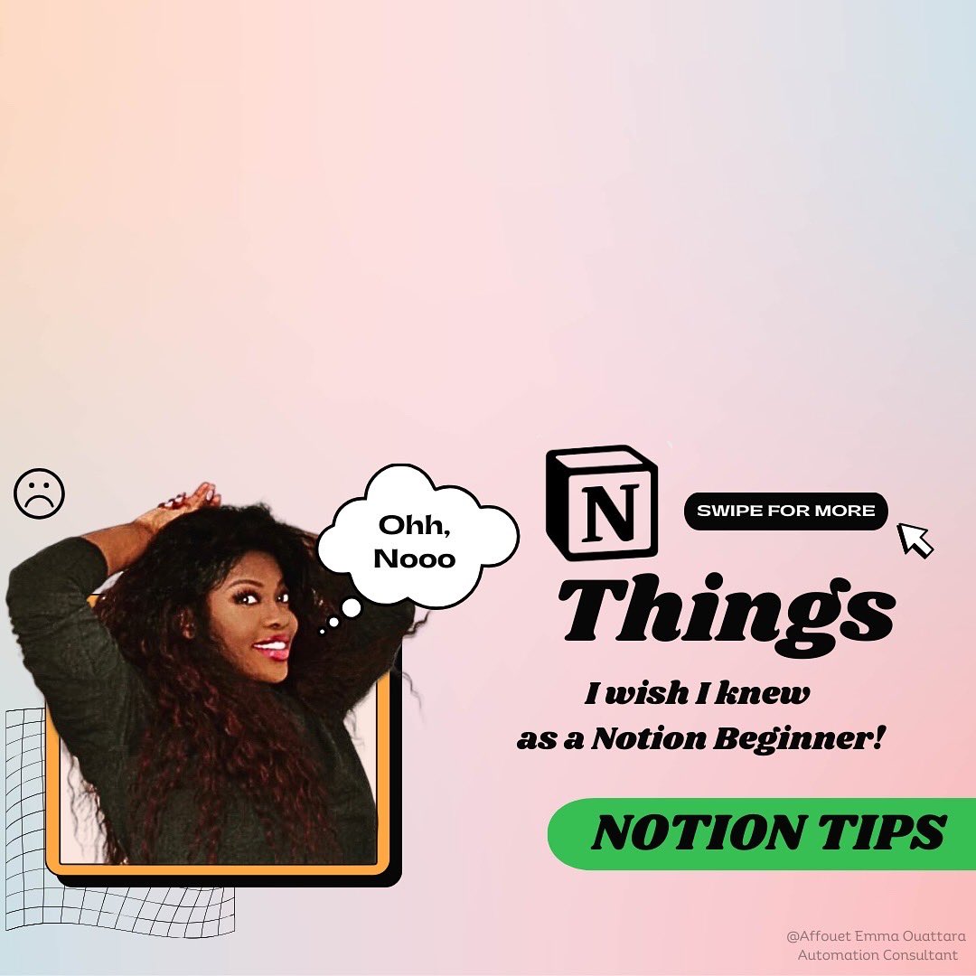 AffouetEmma's tweet image. 📔 5 Game-Changing Notion Tips for Beginners! 🌟

#notion #notiontips #notionhacks