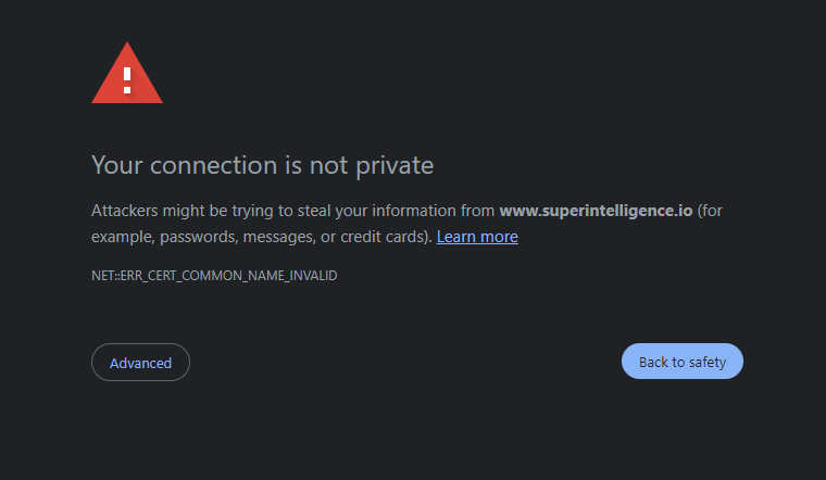 GeoStaking's tweet photo. Extremely important warning to the $ASI community!! 🌋

The official ASI website appears to be compromised, users are being sent emails claiming that the merge service is live and now the website itself is showing a security threat on all browsers! DO NOT INTERACT WITH ANY EMAILS OR THE WEBSITE RIGHT NOW! ⚠️

Please can an update be provided to the community on what is happening @ASI_Alliance, @Fetch_ai, @SingularityNET, and @oceanprotocol.

#ArtificialIntelligence $AGIX $OCEAN $FET $BTC $ETH