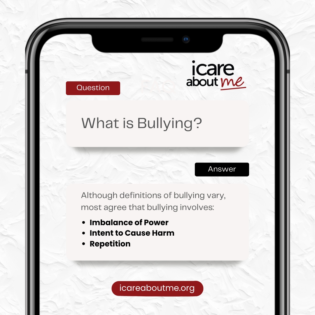 iCareAboutMe's tweet photo. Understanding Bullying: Power Imbalance, Harmful Intent, Repetition. 🚫

🌐https://t.co/gUGvEyD70B

#iCAM #iCareAboutMe #whatdoyoucareabout #givingback #hhsh #hiphopstudyhall #djekin #youthempowerment #selfesteem #dreambig #inspireyouth #mentorship #communityoutreach https://t.co/QMhtDSalm8