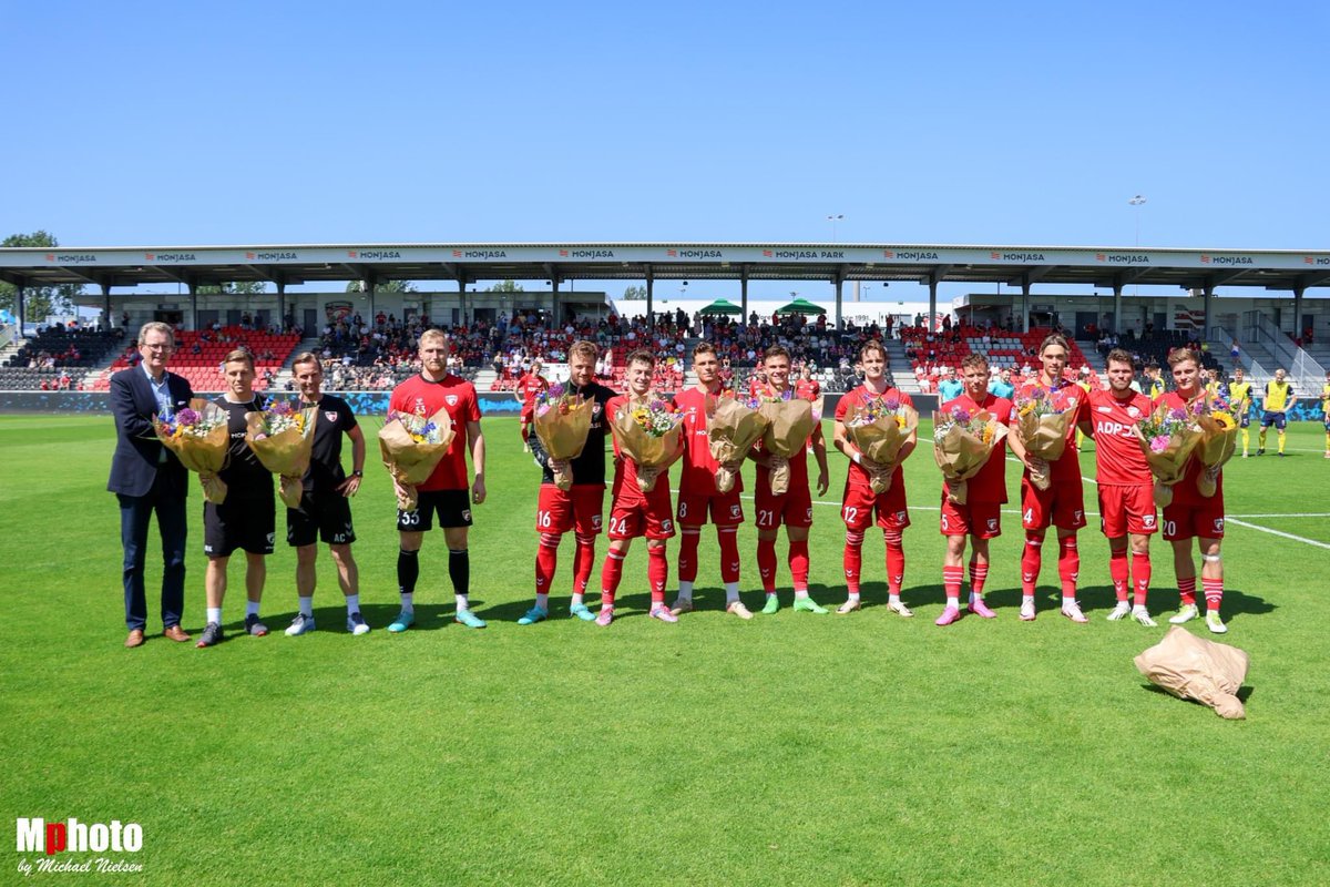 marcin97k's tweet photo. What a week. 
- Sunday our first team became Danish champions.
- Saturday our U19 became Danish champions.
- Sunday it was my final game with FC Fredericia on what has been a historic and one of the best seasons ever. 

Now I look forward to having full focus at FC Midtjylland 🐺 https://t.co/IZy0Er42pt