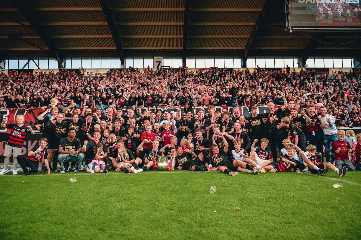 marcin97k's tweet photo. What a week. 
- Sunday our first team became Danish champions.
- Saturday our U19 became Danish champions.
- Sunday it was my final game with FC Fredericia on what has been a historic and one of the best seasons ever. 

Now I look forward to having full focus at FC Midtjylland 🐺 https://t.co/IZy0Er42pt
