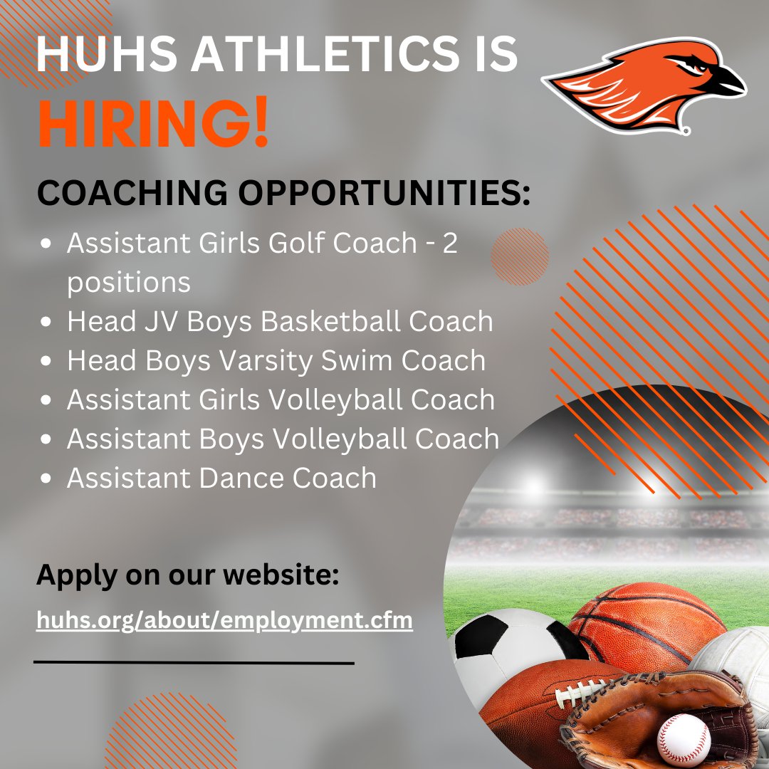 HUHS is hiring, apply on our website now: huhs.org/about/employme…