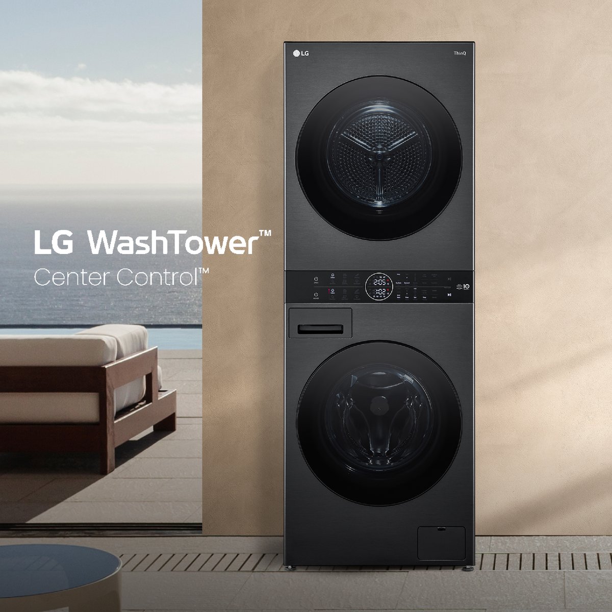 Washer + Dryer = LG Washtower. 👏🏻 
Everything in one. 
All the cleaning power, half the footprint. 
Look good, do laundry even better, only with LG! 
Learn More: lge.ai/6013ekaXX

#LG #Washtower #LGWashingMachine #Dryer #LGGulf #AllinOne #LifesGood