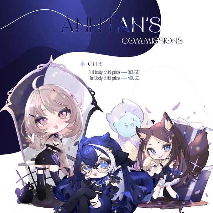 Hello ! (˶˃ ᵕ ˂˶)I am opening 4 commission slots ! If you are interested in commissioning feel free to DM me here! RT are very much appreciated ദ്ദി(• ˕ •マ.ᐟ 