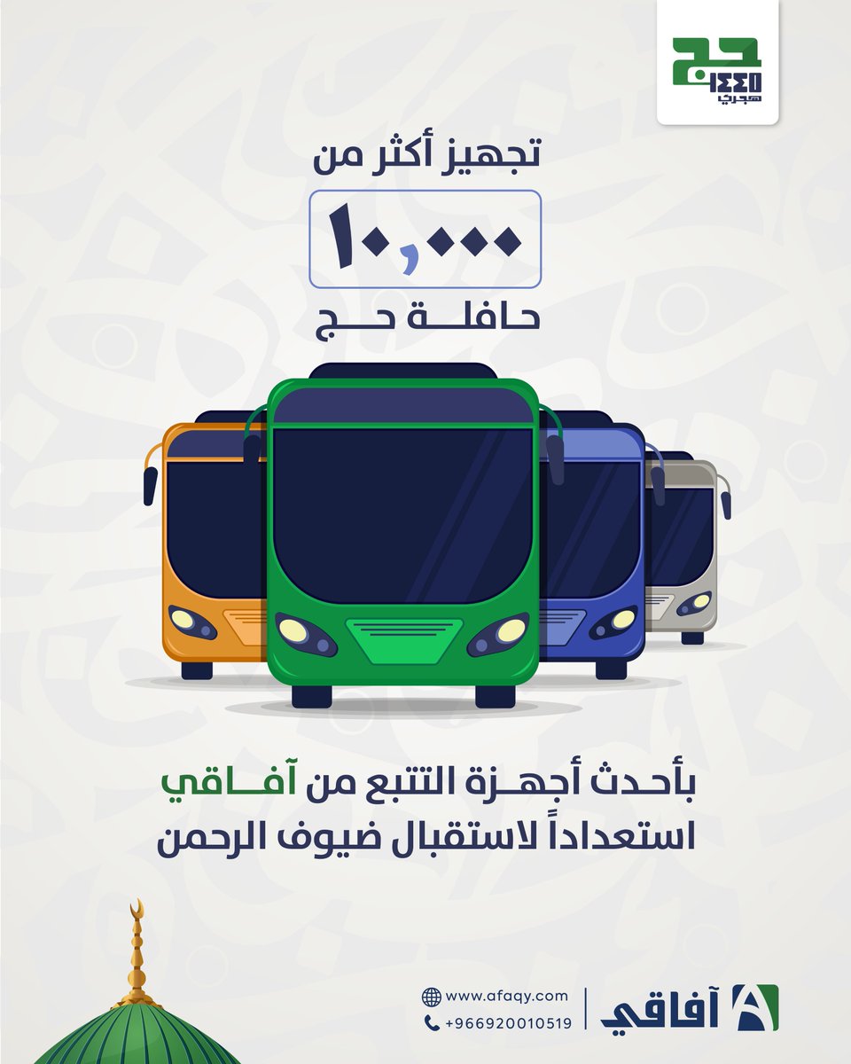 بالتعاون مع شركائنا شركات نقل الحجاج والمعتمرين وكواحدة من ٧ شركات تتبع تم اعتمادهم من النقابة العامة للسيارات قام فريق آفاقي بتركيب أجهزة التتبع فى أكثر من ١٠,٠٠٠ حافلة حج حتى الآن. 🚎

تم تركيب الأجهزة وربطها بمنصة النقابة العامة للسيارات. ✅

@naqabaSA

#IoT #Hajj1445 #AVL