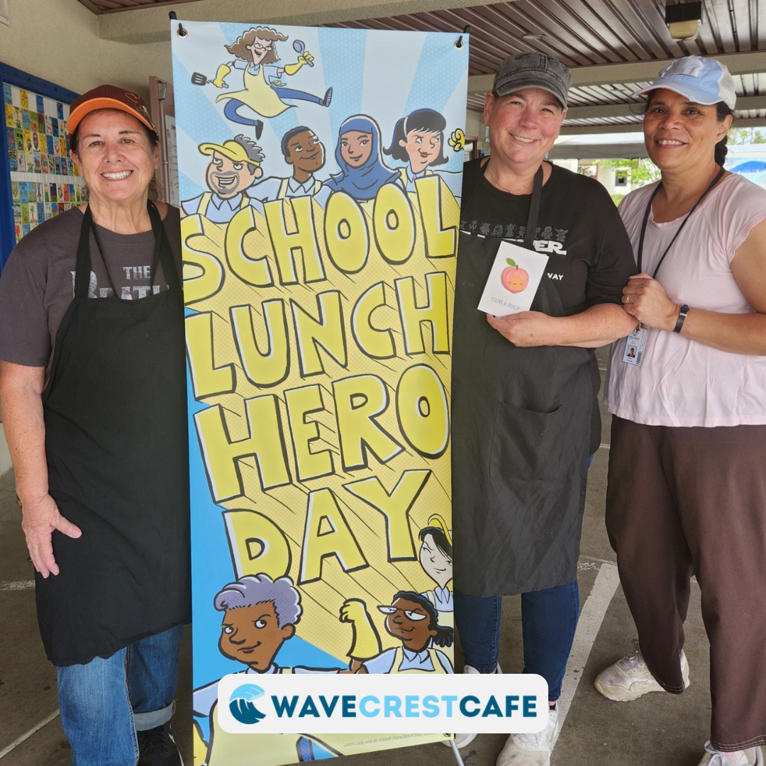 We're grateful for our team of dedicated school nutrition professionals. 

Not only do they serve up tasty, nutritious meals, but they care for our children each and every day. Thank you to our team! 

#schoolnutrition #schoolfoodheroes